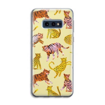 Cute Tigers and Leopards: Samsung Galaxy S10e Transparant Hoesje