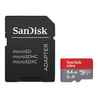 SanDisk 64GB Micro SD Ultra Photo 140MB/s geheugenkaart + adapter - thumbnail