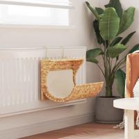 VidaXL Kattenbed met kussen 37x20x20 cm waterhyacint