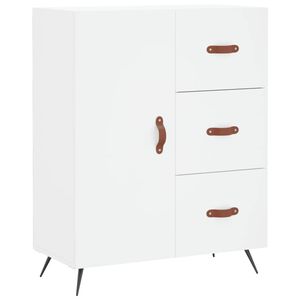 The Living Store Dressoir Scandinavisch - 69.5 x 34 x 90 cm - Wit