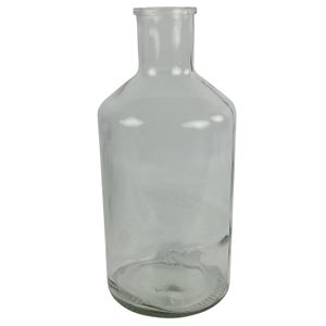Countryfield Vaas - helder - transparant glas - XXL fles vorm - D24 x H52 cm   -