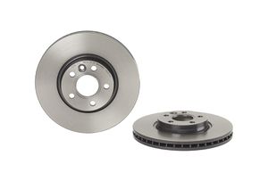 Remschijf COATED DISC LINE BREMBO, Remschijftype: Binnen geventileerd, u.a. für Volvo