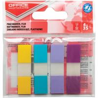 OFFICE products index, 12 x 43 mm, geassorteerde pastelkleuren, ophangzakje van 4 x 35 tabs