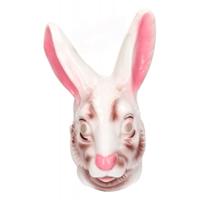 Konijnen of paashaas verkleedmasker - dierenmasker - plastic