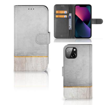 Apple iPhone 13 | Book Style Case | Wood Concrete