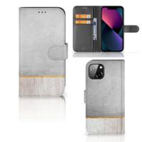 Apple iPhone 13 | Book Style Case | Wood Concrete