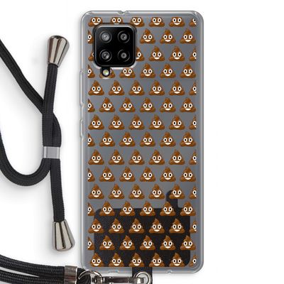 Poop emoji: Samsung Galaxy A42 5G Transparant Hoesje met koord