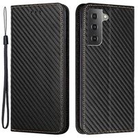 Samsung Galaxy S23 5G Wallet Case - Koolstofvezel - Zwart - thumbnail