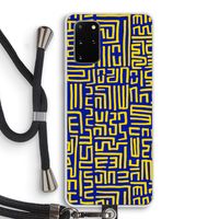 Majorelle Blue Print: Samsung Galaxy S20 Plus Transparant Hoesje met koord