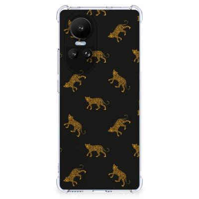 Case Anti-shock voor OPPO Reno10 | 10 Pro Leopards