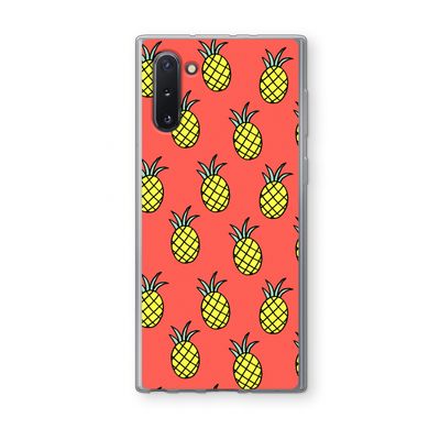 Ananas: Samsung Galaxy Note 10 Transparant Hoesje
