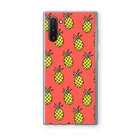 Ananas: Samsung Galaxy Note 10 Transparant Hoesje