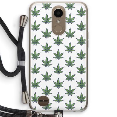 Weed: LG K10 (2017) Transparant Hoesje met koord