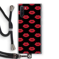 Lips: Samsung Galaxy Note 10 Transparant Hoesje met koord