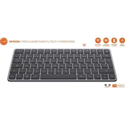 Mini Draadloos Toetsenbord - Platte Toetsen - MOBILITY LAB - KP430W - AZERTY - FR - Zwart