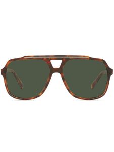 Dolce & Gabbana Eyewear lunettes de soleil 0DG4388 à monture aviateur - Marron