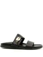 Ancient Greek Sandals sandales Latria en cuir - Noir - thumbnail