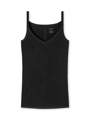 Schiesser - Spaghettitop - Personal Fit - zwart, Maat:S