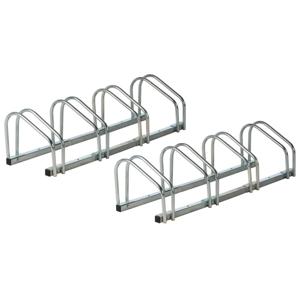 Fietsenrek - standaard - 2x - 8 fietsen - metaal - 41 x 32 x 26 cm