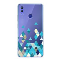 Gekleurde driehoekjes blauw: Honor Note 10 Transparant Hoesje
