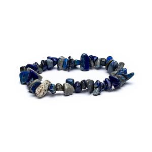 Elastische Lapis Lazuli Chips Edelsteen Armband