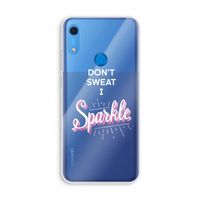 Sparkle quote: Huawei Y6s Transparant Hoesje