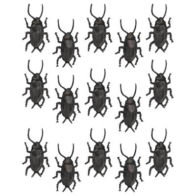 Nep kevers/kakkerlakken - 30x stuks - 5 cm - zwart - halloween/horror