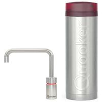 Quooker Nordic Square Kokendwaterkraan Single Tap Set - Kokend Water - Chroom - Inclusief PRO3 Reservoir