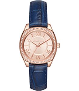 Horlogeband Michael Kors MK2593 Leder Blauw 16mm