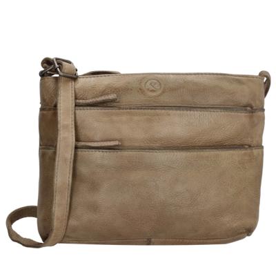Hide & Stitches Paint Rock Crossbody Shoulder bag-Sand