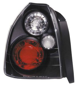 Set Achterlichten passend voor Honda Civic 3-deurs 1996-2001 - Zwart DLHOR06J