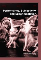 Performance, Subjectivity, and Experimentation - - ebook