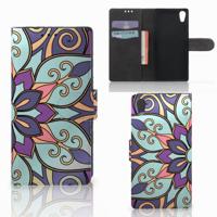 Sony Xperia XA1 Hoesje Purple Flower