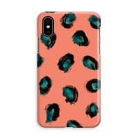 Pink Cheetah: iPhone Xs Volledig Geprint Hoesje