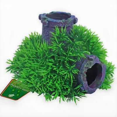 Boon Kunstmatige Green Mossbuis 11cm - Aquarium Plant met Luchtpomp Functie