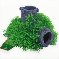 Boon Kunstmatige Green Mossbuis 11cm - Aquarium Plant met Luchtpomp Functie