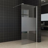 Inloopdouche Miami 100x200cm Antikalk Helder/Mat Glas Chroom Profiel 10mm Veiligheidsglas Easy Clean