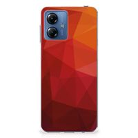 TPU Hoesje voor Motorola Moto G14 Polygon Red