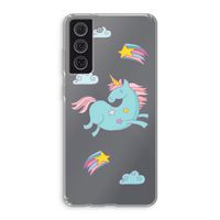 Vliegende eenhoorn: Samsung Galaxy S21 FE Transparant Hoesje