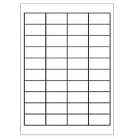 A4 etiketten 48,5 x 25,4 mm wit 100 vel Sorex