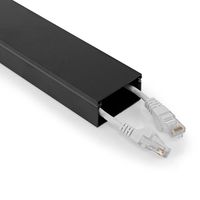 Kabelmanagement | Buis | 1.10 m | 1 Stuks | Maximale kabeldikte: 25 mm | Aluminium | Zwart