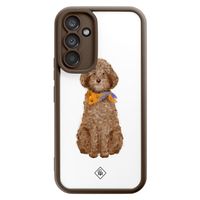 Samsung Galaxy A54 bruine case - Labradoodle