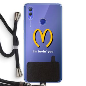 I'm lovin' you: Honor Note 10 Transparant Hoesje met koord