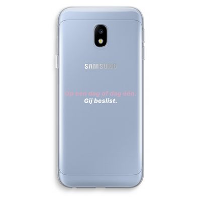 gij beslist: Samsung Galaxy J3 (2017) Transparant Hoesje