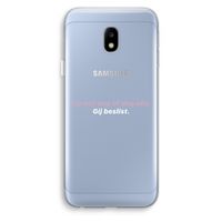 gij beslist: Samsung Galaxy J3 (2017) Transparant Hoesje