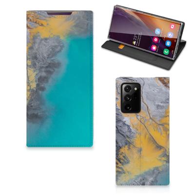 Samsung Galaxy Note 20 Ultra | Standcase | Marble Blue Gold