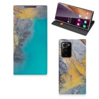 Samsung Galaxy Note 20 Ultra | Standcase | Marble Blue Gold
