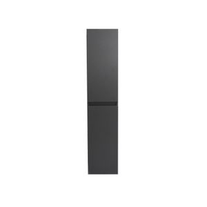 Badmeubelkast BWS Pepper Hoge Kast Greeploos 2 Deuren 145x30x30 cm Mat Antraciet