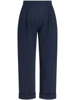 ETRO pantalon chino crop à chevrons - Bleu