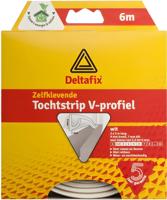 Tochtstrip v-prof.epdm tocht wit - Deltafix